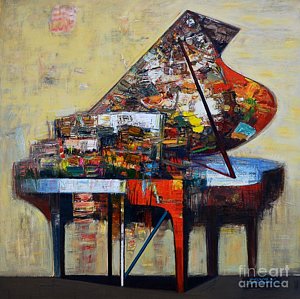 Abstract Piano Painting at PaintingValley.com | Explore collection of ...