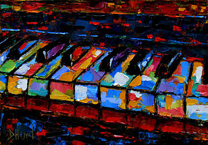 300x210 Abstract Piano Paintings Fine Art America - Abstract Piano Painting