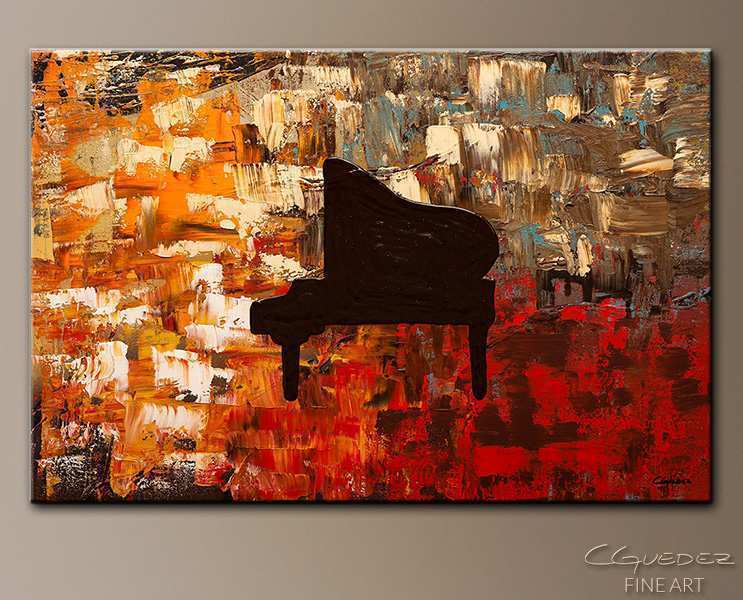 743x600 Piano Painting Best Of Grand Piano Abstract Painting On Canvas - Abstract Piano Painting