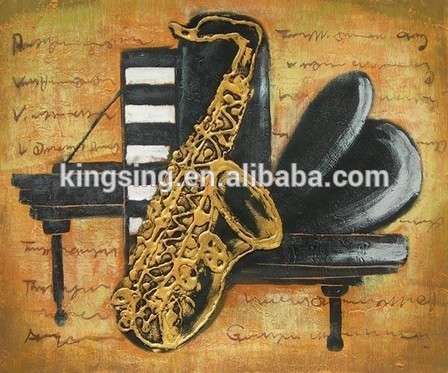 448x373 Abstract Oil Painting Of Piano Them Picture - Abstract Piano Painting