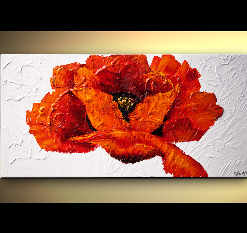 788x744 Painting - Abstract Poppy Painting