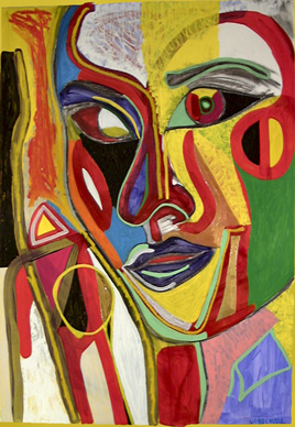 268x388 Abstract Portrait 5 - Abstract Portrait Painting
