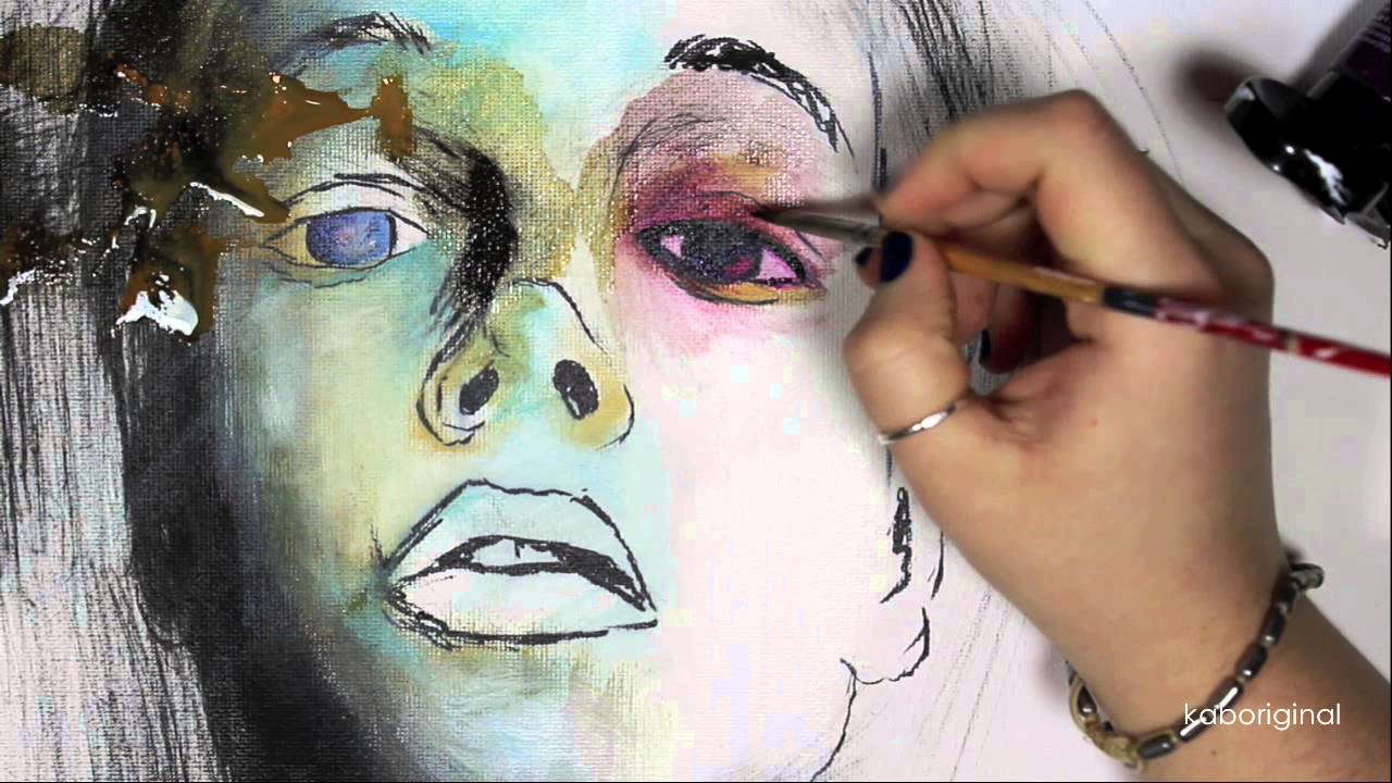 1280x720 Knew Abstract Portrait Painting - Abstract Portrait Painting