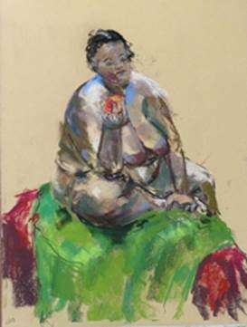 273x361 Fourth Friday Netop, The Dog That Paints - Abstract Pregnant Woman Painting