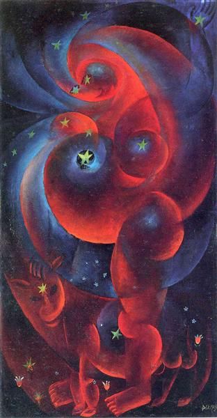 312x600 Pregnant Woman By Otto Dix. Expressionism. Allegorical Painting - Abstract Pregnant Woman Painting