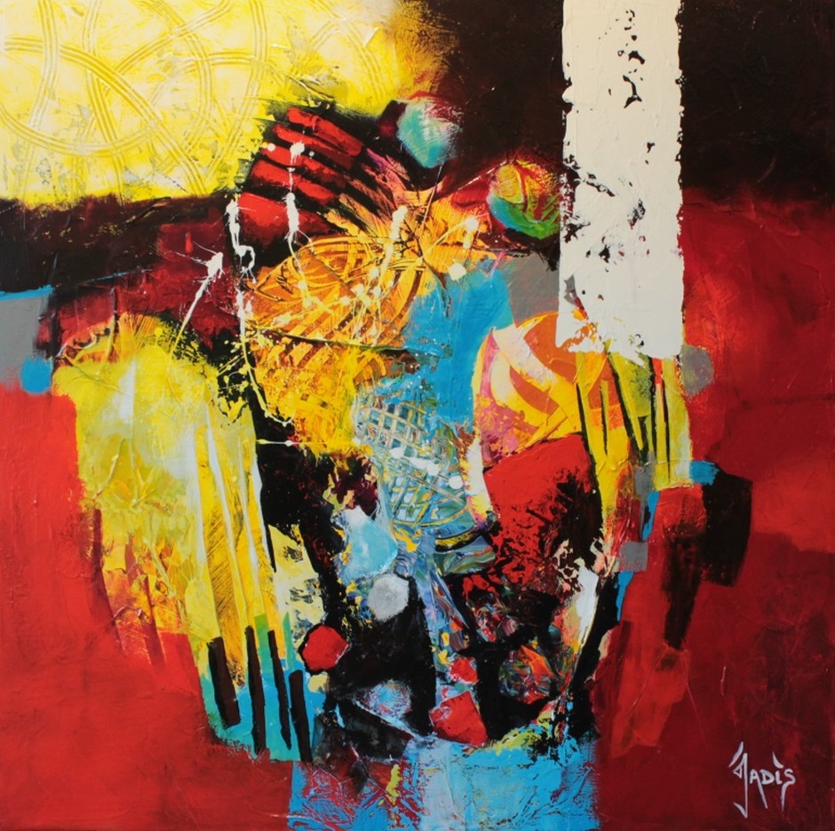 940x936 The Amazing Abstract Paintings Of Jadis - Abstract Pregnant Woman Painting