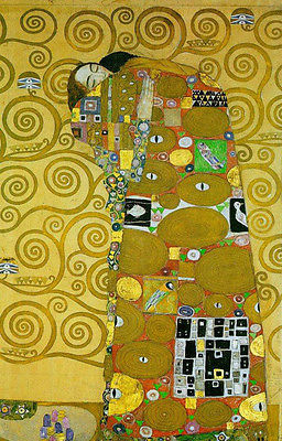256x400 Wonderful Oil Painting Gustav Klimt - Abstract Pregnant Woman Painting