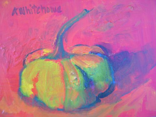 500x375 Daily Painters Abstract Gallery Autumn Fruit Oil Still Life By - Abstract Pumpkin Painting