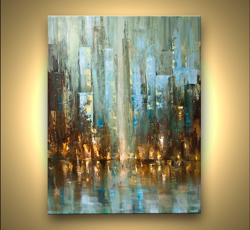 850x781 Painting - Abstract Rain Painting