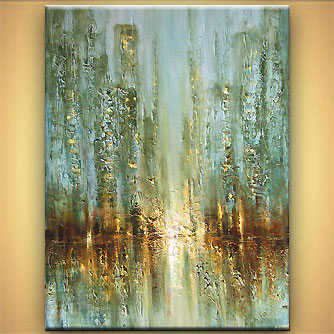 334x334 Painting - Abstract Rain Painting