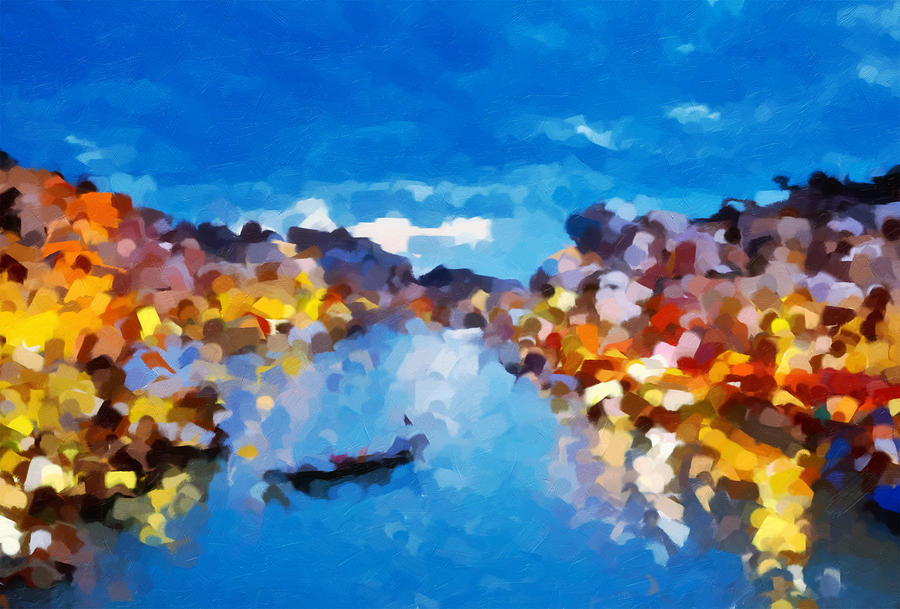 900x609 Venice By Night Abstract Realism Painting By Georgiana Romanovna - Abstract Realism Painting