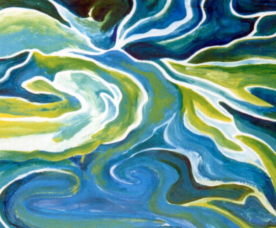 952x788 Abstract River Paintings - Abstract River Painting