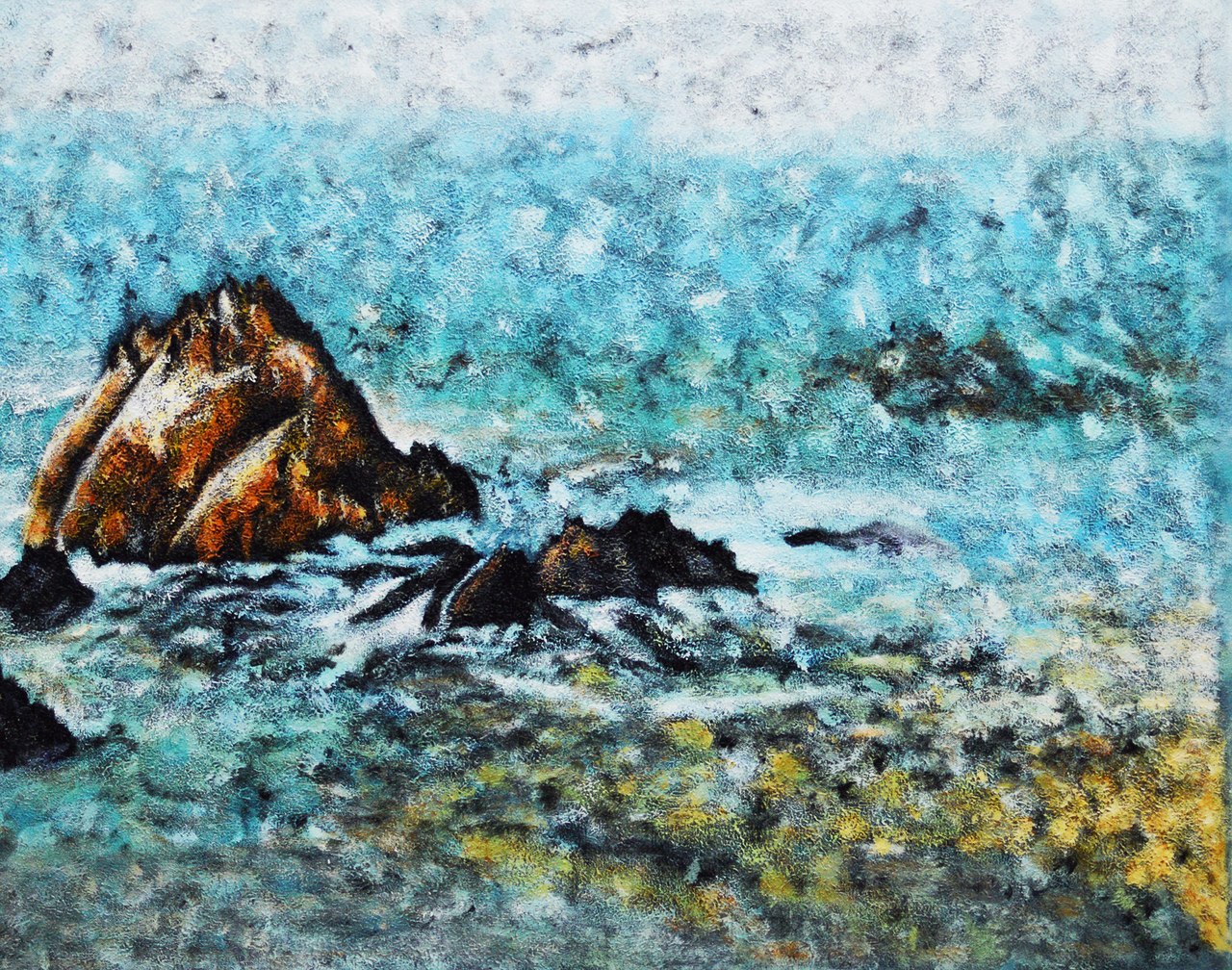 1280x1008 Buy Abstract River Handmade Painting By Community Artists Group - Abstract River Painting