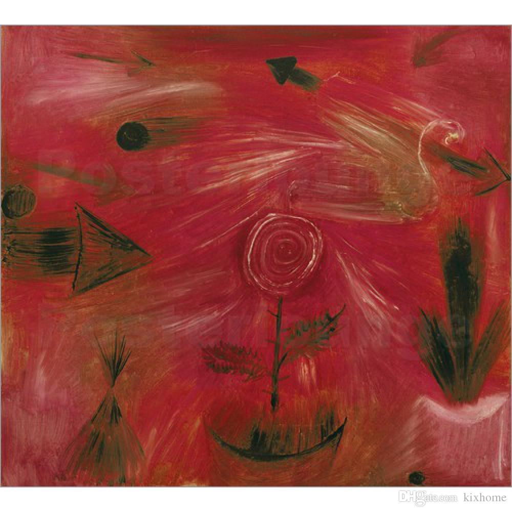 1000x1000 Modern Paintings Abstract Rose Wind Paul Klee Canvas Gallery Hand - Abstract Rose Painting