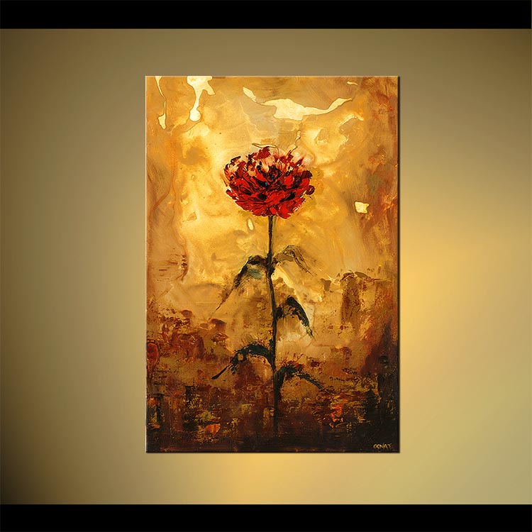750x750 Painting - Abstract Rose Painting