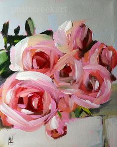 236x297 Abstract Roses - Abstract Rose Painting