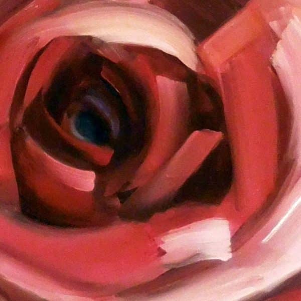 600x600 Abstract Floral Paintings By Holly Van Hart - Abstract Rose Painting
