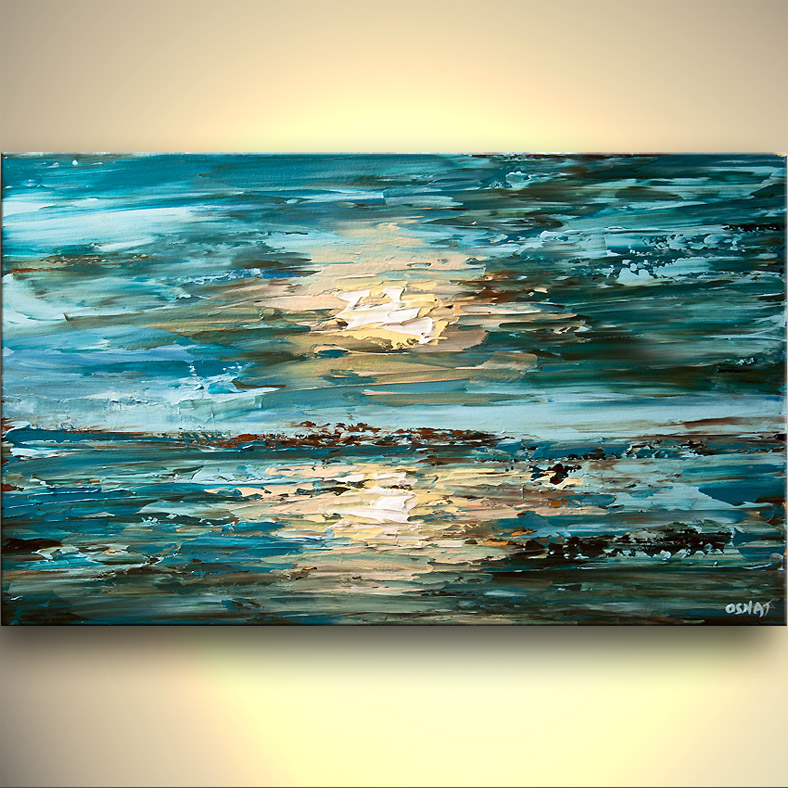 788x788 Painting - Abstract Sea Painting