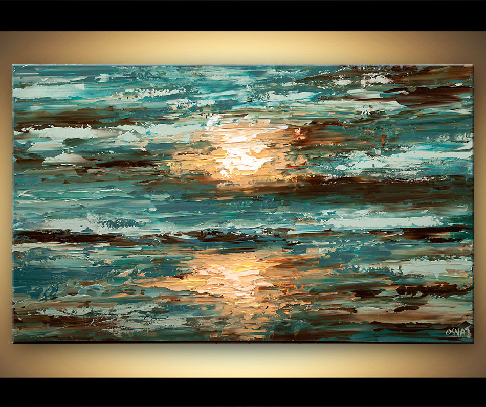 950x796 Painting - Abstract Sea Painting