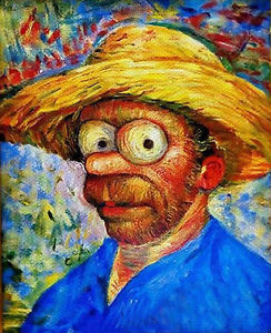 244x300 Art Oil Painting Abstract Male Portrait Van Gogh Self Portrait - Abstract Self Portrait Painting