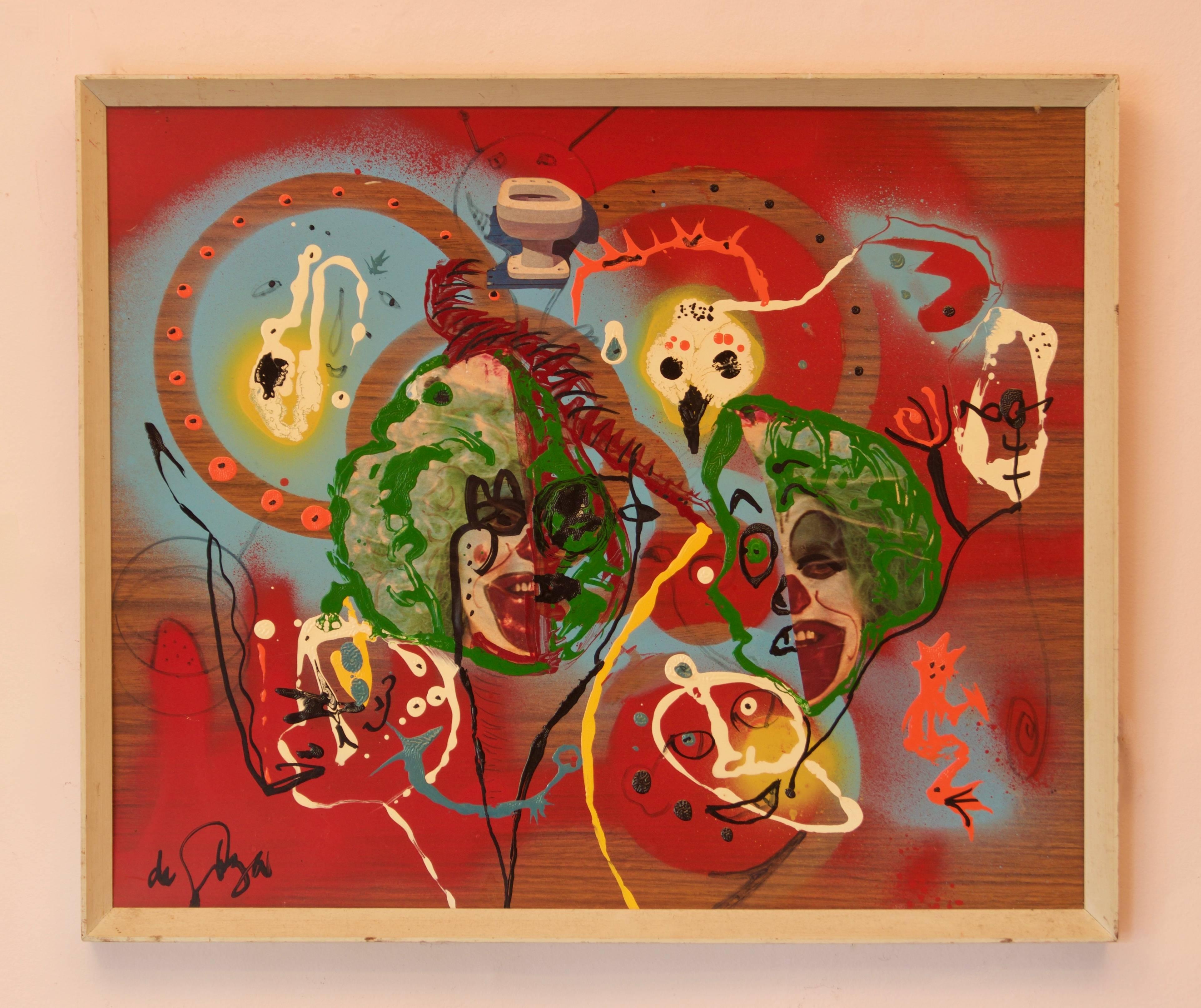 3845x3229 George De Goya - Abstract Self Portrait Painting