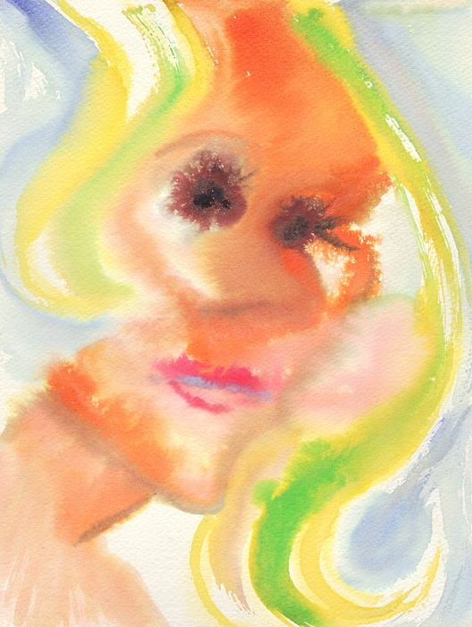 528x700 Abstract Self Portrait Painting By Suzanne Marie Leclair - Abstract Self Portrait Painting