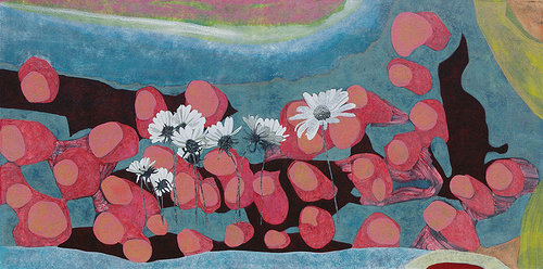 500x248 Celebration Of Shape And Form Paintings By Linda Henningson - Abstract Shape Painting