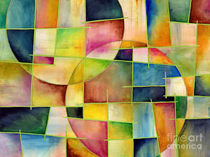 300x225 Geometric Shape Paintings Fine Art America - Abstract Shape Painting