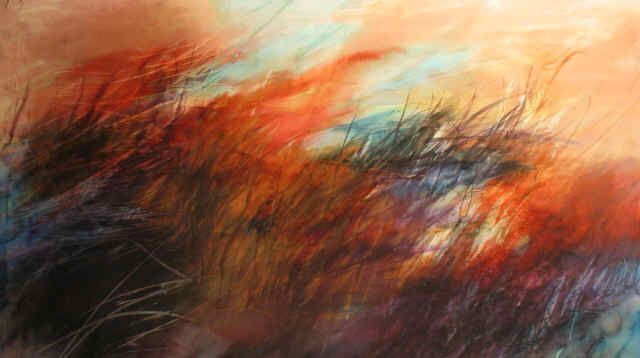 640x358 15 Bright And Colorful Silk Paintings - Abstract Silk Painting