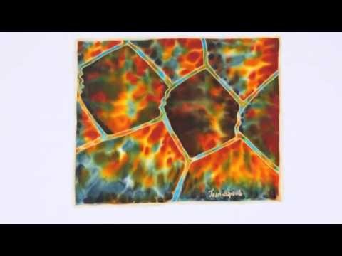 480x360 Silk Painting With Jean Baptiste - Abstract Silk Painting