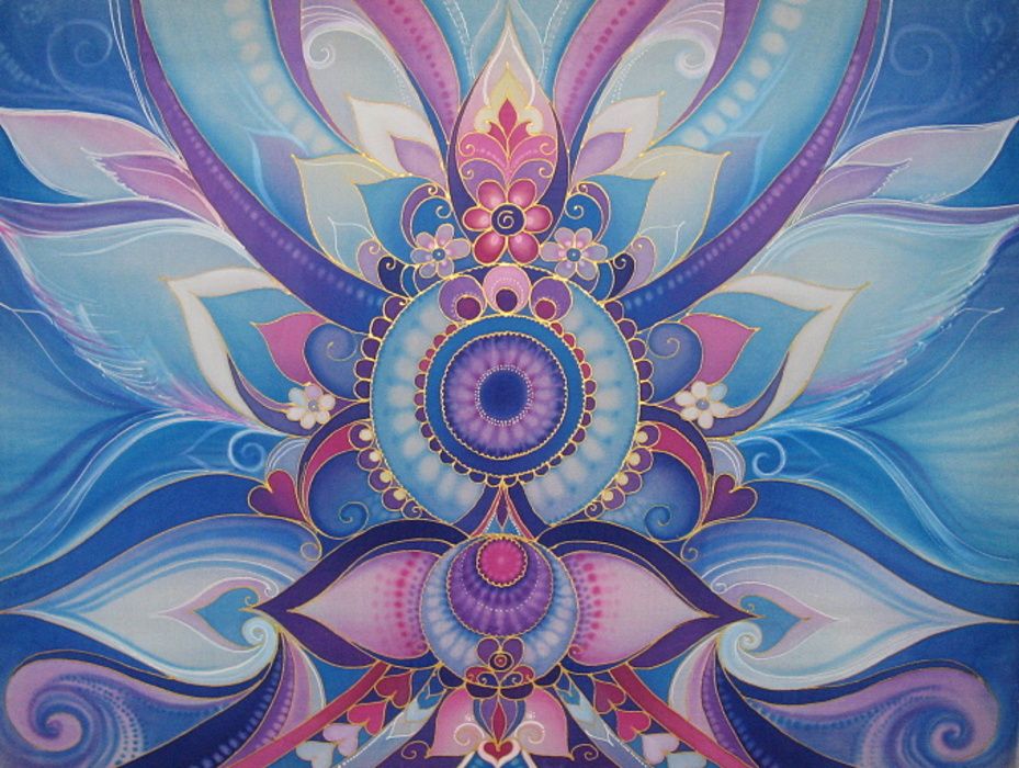 929x700 Abstract Silk Painting - Abstract Silk Painting