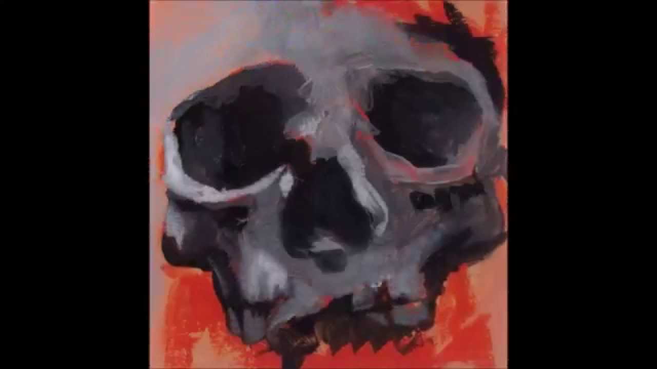 1280x720 Abstract Skull Painting By Ces - Abstract Skull Painting