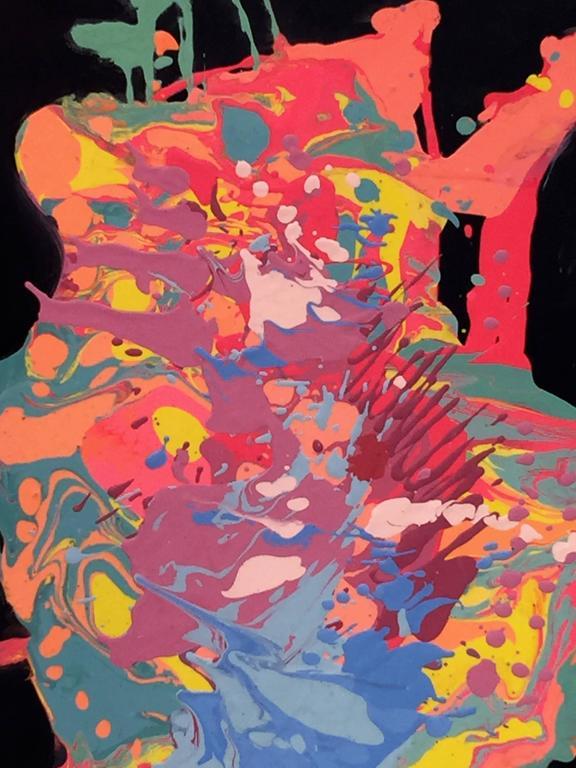 576x768 Four Modern Abstract Splatter Paintings Nyc Modern - Abstract Splatter Painting