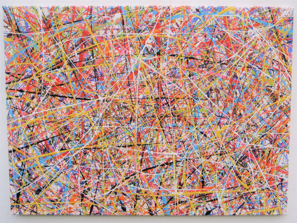 1024x769 Large Modern Art New Drip Amp Splatter Abstract Painting On Canvas - Abstract Splatter Painting