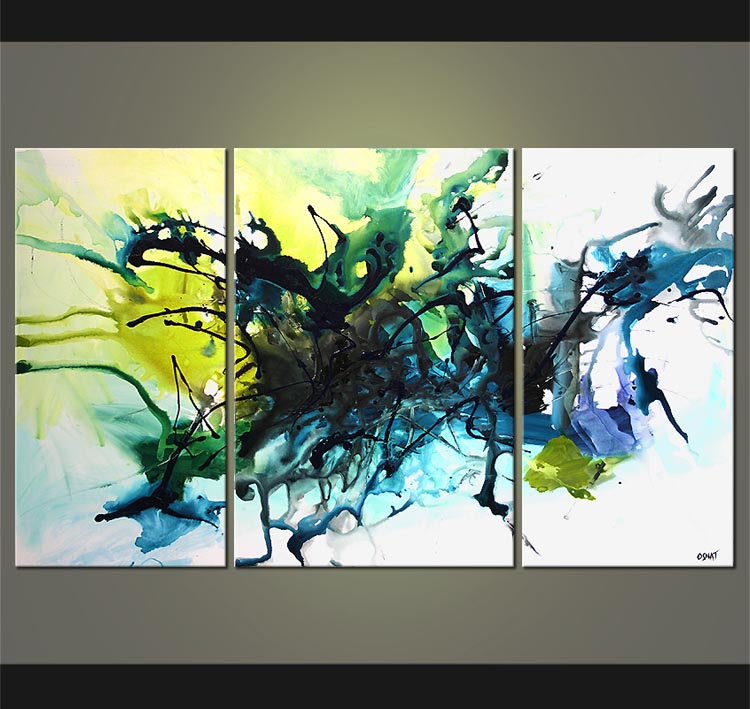 750x709 Painting - Abstract Splatter Painting