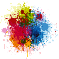 190x190 Abstract Paint Splatter By Biginjapan Spreadshirt - Abstract Splatter Painting