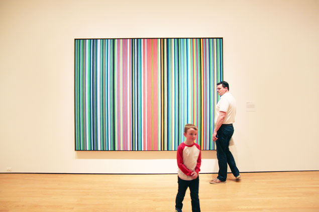 635x423 Lisa Hoke - Abstract Stripe Painting