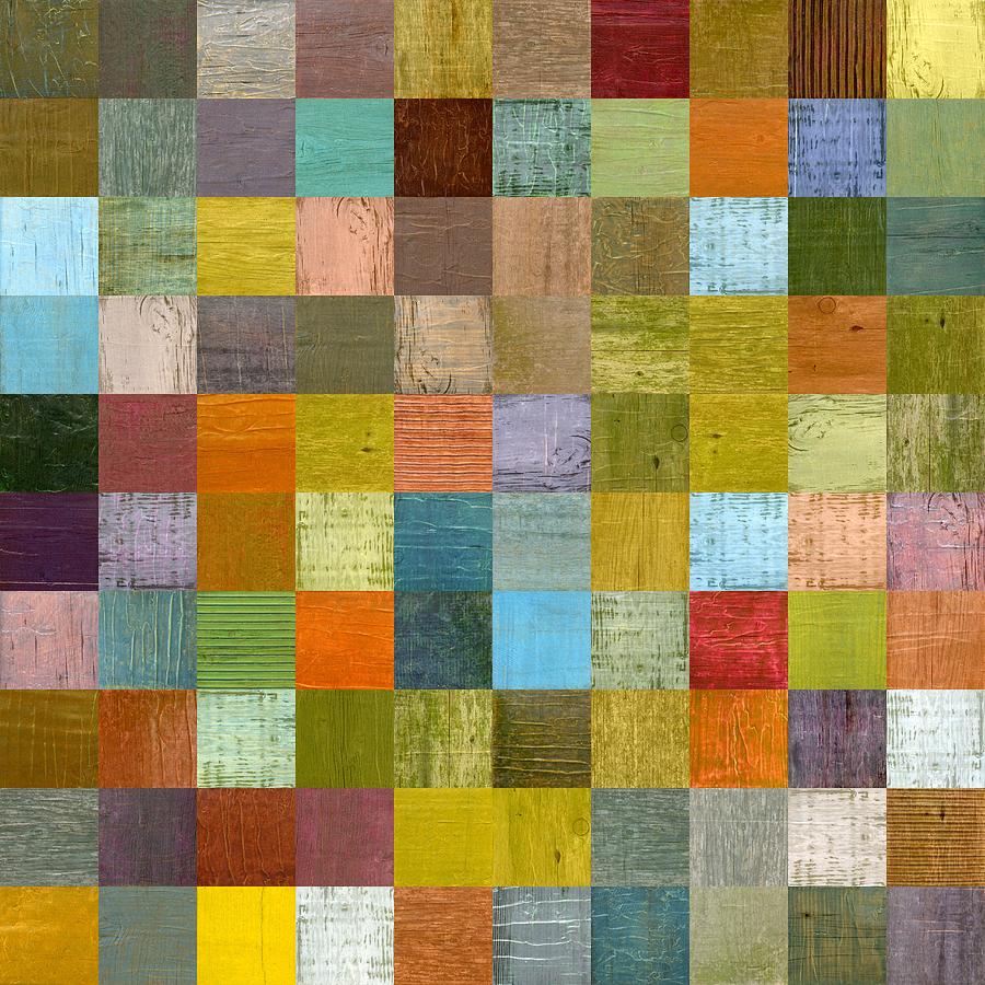 900x900 Soft Palette Rustic Wood Series With Stripes Ll Painting By - Abstract Stripe Painting
