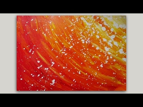 480x360 Acrylic Painting Abstract Sun - Abstract Sun Painting
