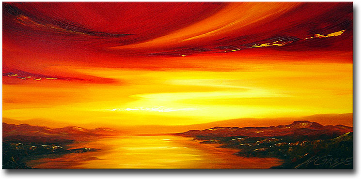 745x370 - Abstract Sunset Painting