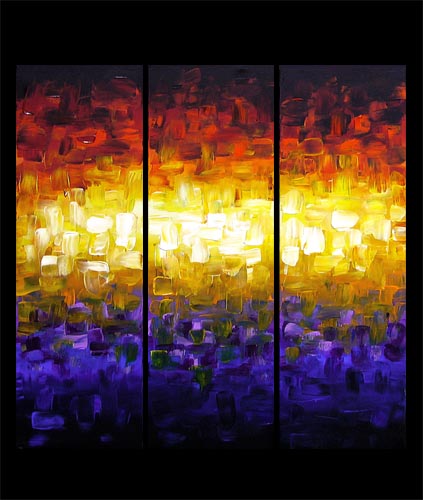 423x500 Painting - Abstract Sunset Painting