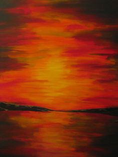 236x314 Abstract Sunset Painting For Beginners - Abstract Sunset Painting