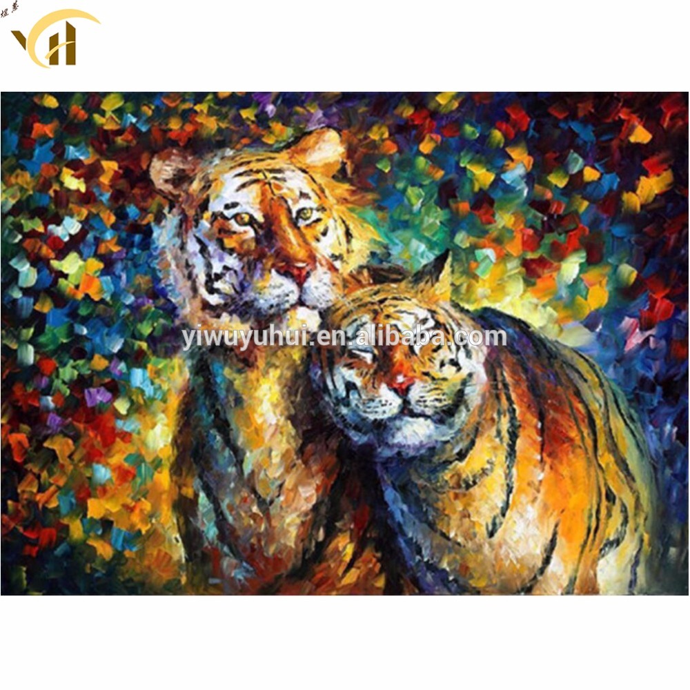 1000x1000 Factory Wholesale Abstract Tiger Diamond Painting - Abstract Tiger Painting