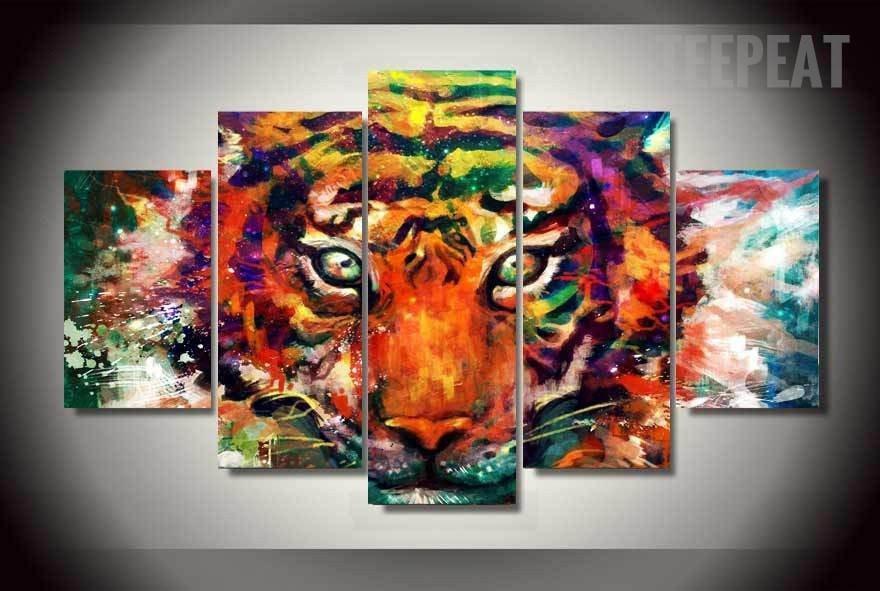 Abstract Tiger Painting at PaintingValley.com | Explore collection of ...