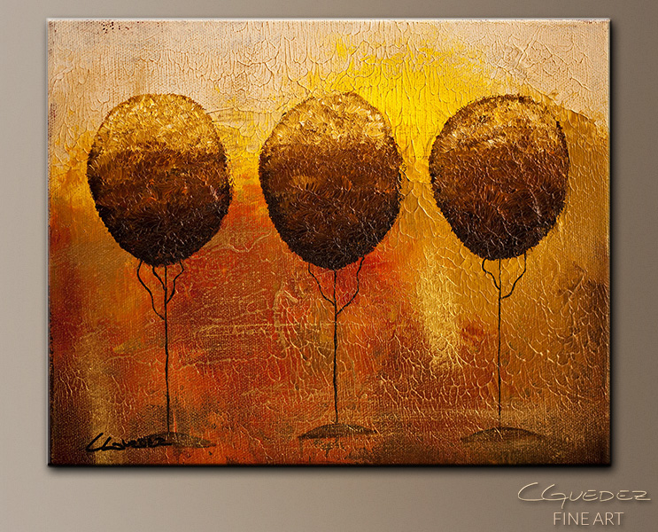 743x600 Trees In Paradise Landscapeseascape Wall Art Abstract Art - Abstract Tree Painting