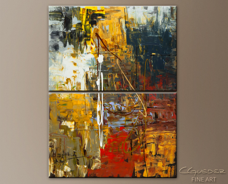 743x600 Large Wall Painting White Tulip - Abstract Tulip Painting