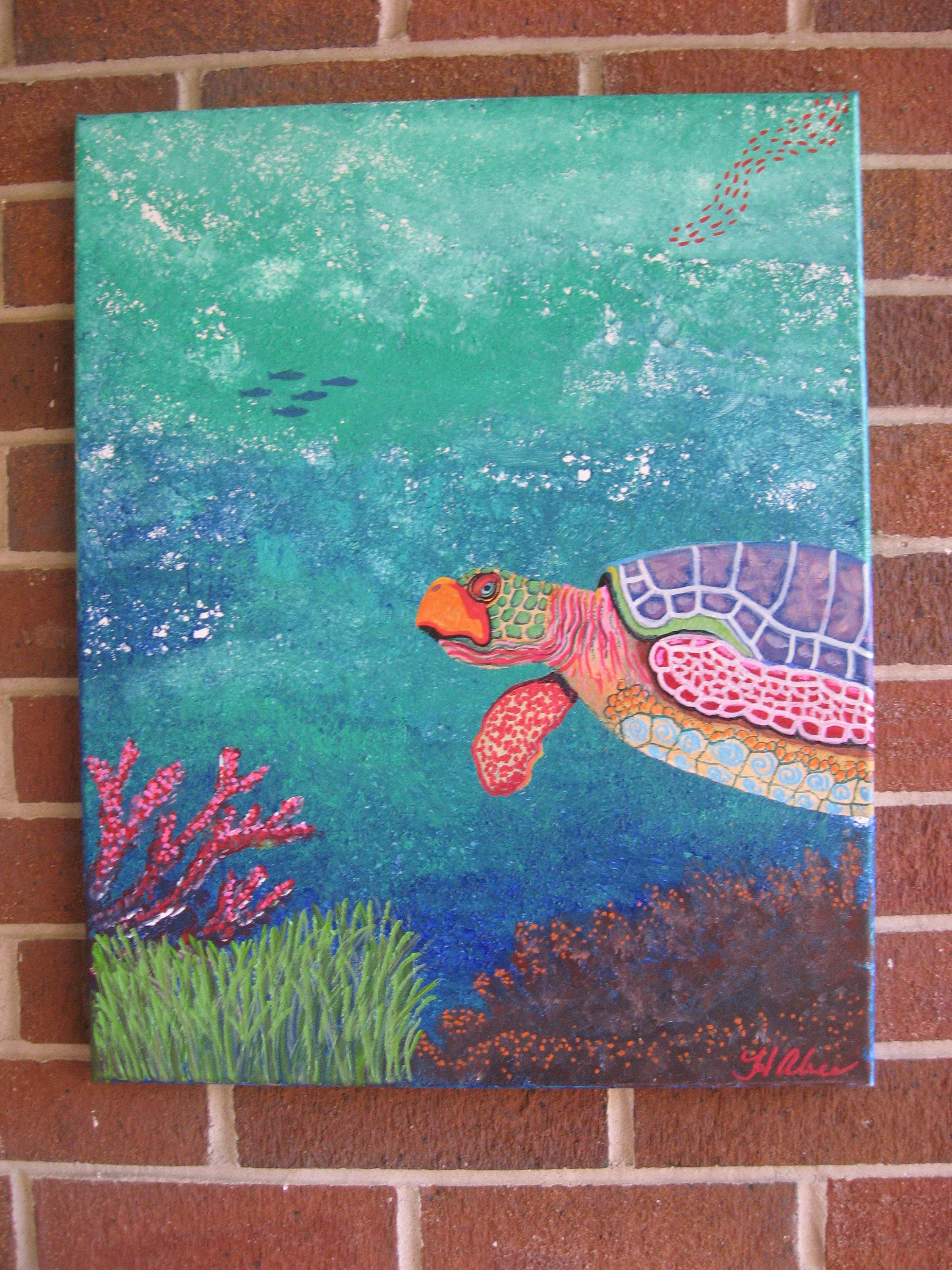 2250x3000 Sea Turtle Sea Turtle Wall Art Abstract Sea Turtle Sea Turtle - Abstract Turtle Painting
