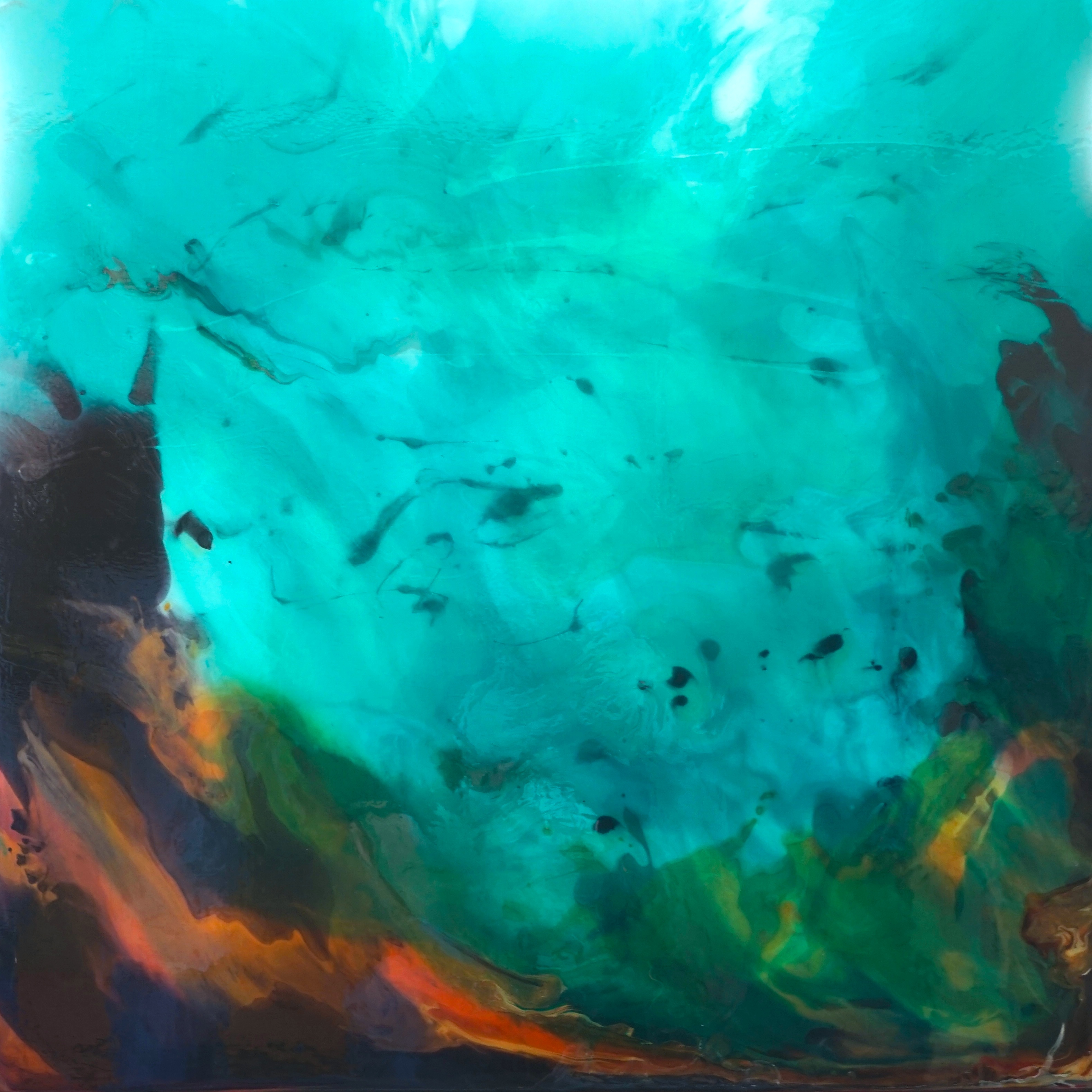 3158x3158 Info On Painting With Gravity Liquitex Pouring Medium Demo - Abstract Underwater Painting