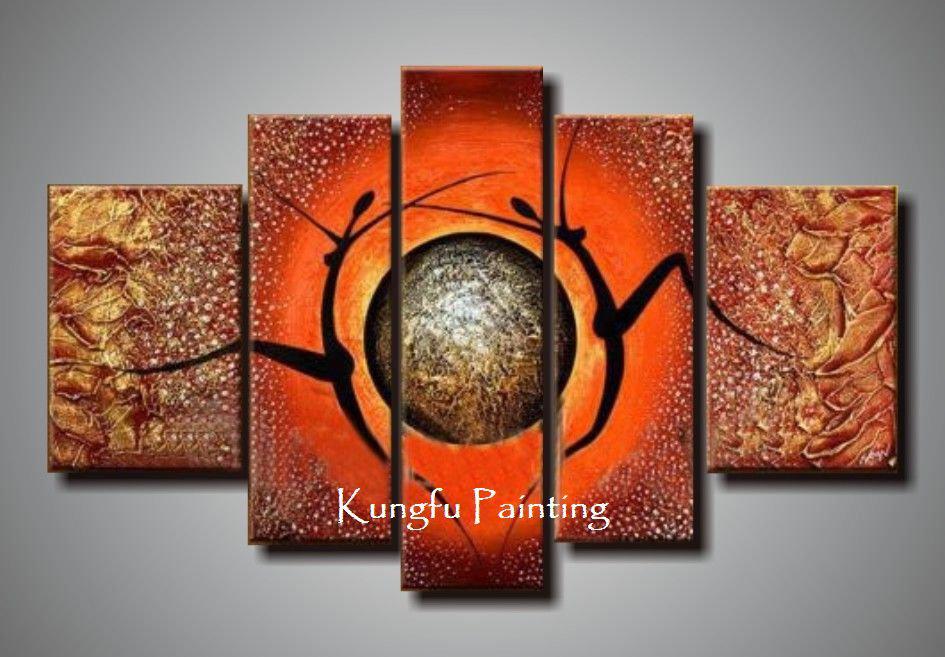 945x657 Shop Paintings Online, 100% Hand Painted Unframed Abstract 5 Panel - Abstract Wall Art Painting