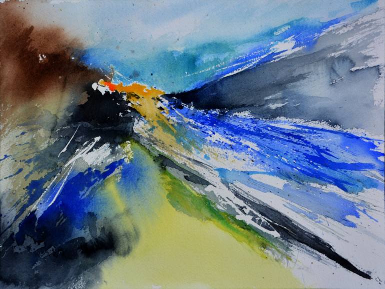 770x577 Saatchi Art Abstract Watercolor 512140 Painting By Pol Ledent - Abstract Watercolor Painting